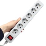 سیم سیار 6 خانه ارتدار کلید دار پارت الکتریک با کابل 1/8 متری - تصویر 6