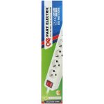 سیم سیار 6 خانه ارتدار کلید دار پارت الکتریک با کابل 1/8 متری