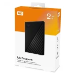 هارد اکسترنال وسترن دیجیتال مدل My Passport ظرفیت دو ترابایت دارای رابط USB Type-A 3.2